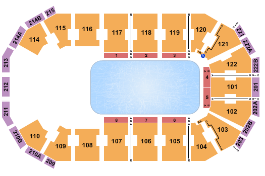 HEB Center Disney On Ice Seating Chart
